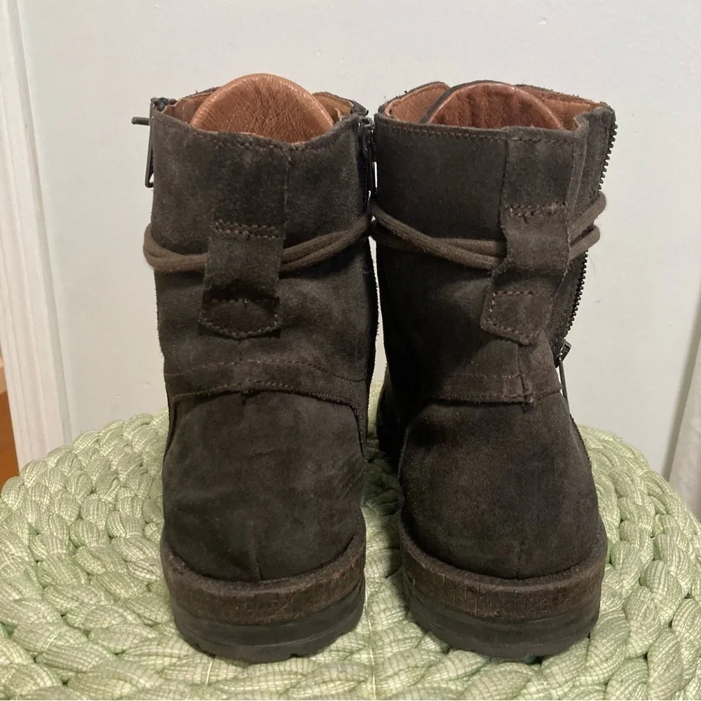 Replay Pack Brown Suede Lace Up Military Utility Combat Mid Boots